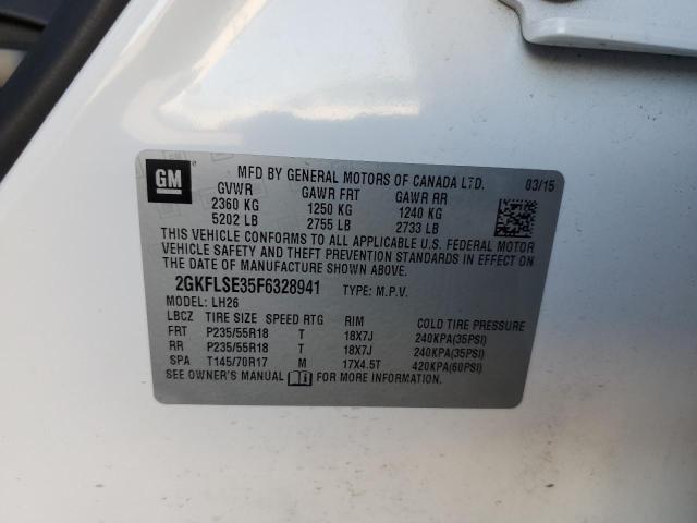 Photo 10 from auction – 2015 GMC TERRAIN SL with VIN 2GKFLSE35F6328941