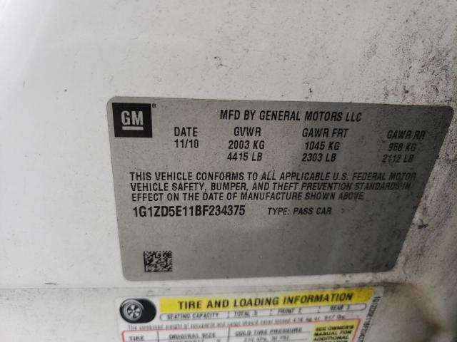 Photo 10 from auction – 2011 CHEVROLET MALIBU 2LT with VIN 1G1ZD5E11BF234375