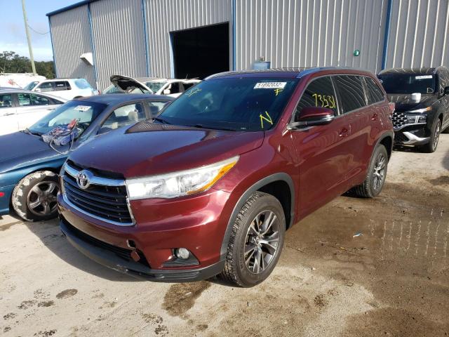 Photo 2 from auction – 2016 TOYOTA HIGHLANDER with VIN 5TDKKRFH5GS142470