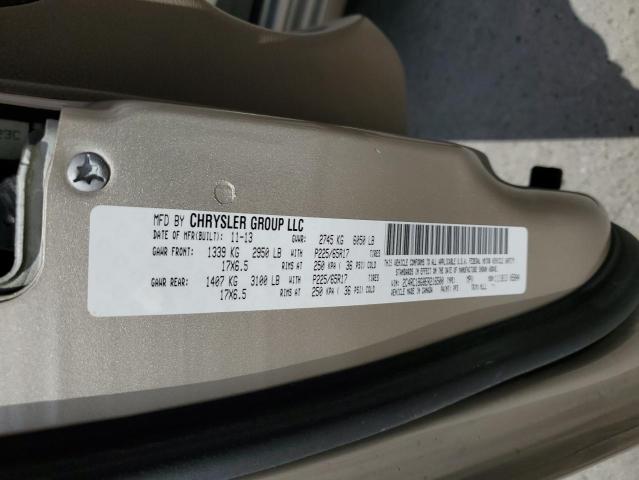 Photo 10 from auction – 2014 CHRYSLER TOWN & COU with VIN 2C4RC1BG8ER216500