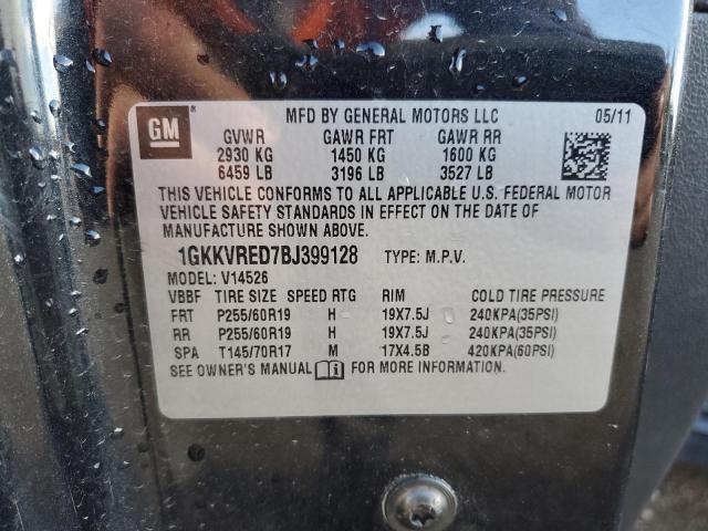 Photo 10 from auction – 2011 GMC ACADIA SLT with VIN 1GKKVRED7BJ399128