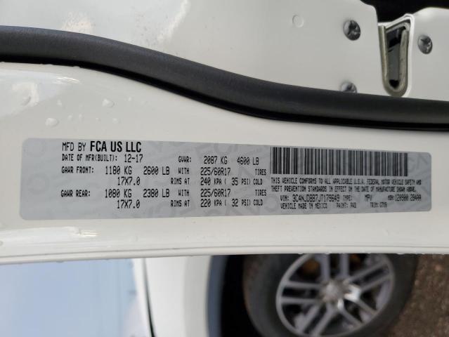 Photo 10 from auction – 2018 JEEP COMPASS LA with VIN 3C4NJDBB7JT179649