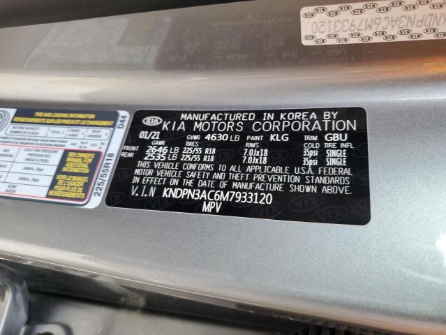 Photo 10 from auction – 2021 KIA SPORTAGE E with VIN KNDPN3AC6M7933120