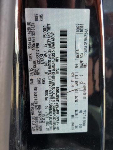 Photo 10 from auction – 2015 FORD ESCAPE S with VIN 1FMCU0F75FUB57509