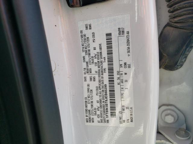 Photo 10 from auction – 2018 FORD F350 SUPER with VIN 1FT8W3BT8JEB60299