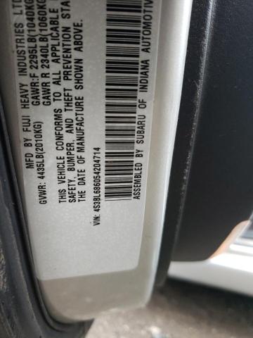 Photo 10 from auction – 2005 SUBARU LEGACY GT with VIN 4S3BL686054204714