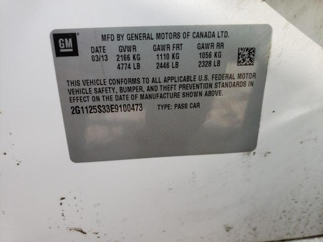 Photo 10 from auction – 2014 CHEVROLET IMPALA LT with VIN 2G1125S33E9100473