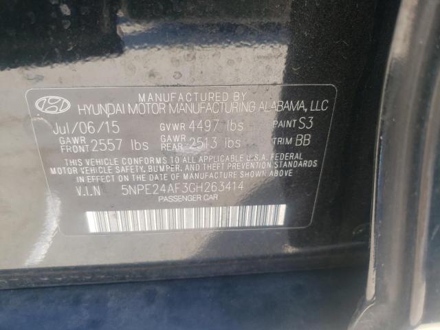 Photo 10 from auction – 2016 HYUNDAI SONATA SE with VIN 5NPE24AF3GH263414