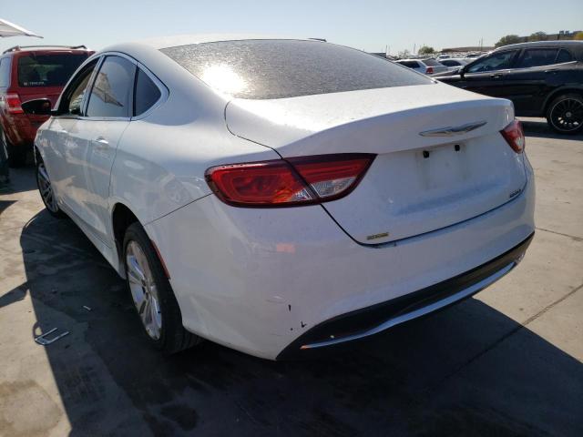 Photo 3 from auction – 2015 CHRYSLER 200 LIMITE with VIN 1C3CCCABXFN574126