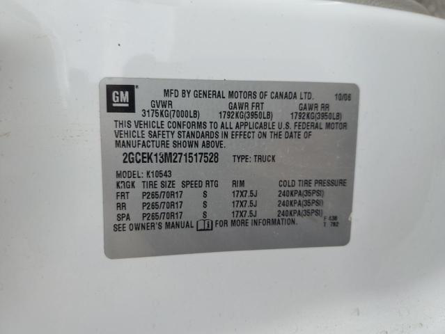 Photo 10 from auction – 2007 CHEVROLET SILVERADO with VIN 2GCEK13M271517528