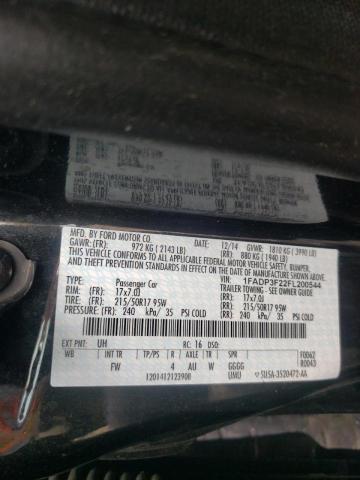 Photo 10 from auction – 2015 FORD FOCUS SE with VIN 1FADP3F22FL200544