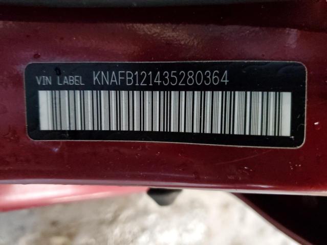 Photo 10 from auction – 2003 KIA SPECTRA BA with VIN KNAFB121435280364