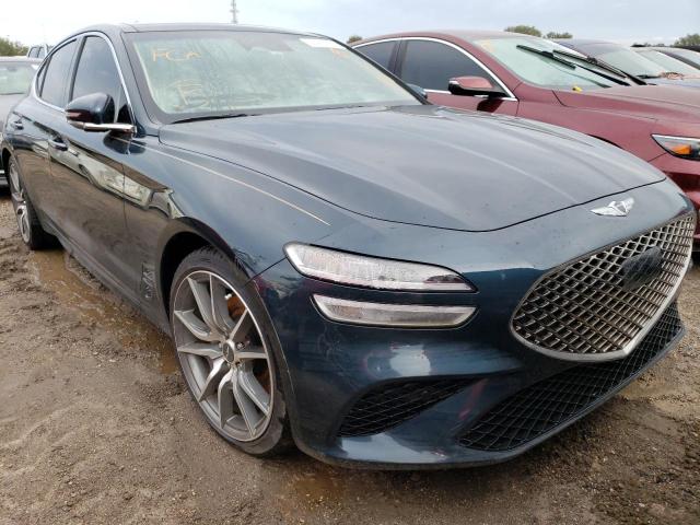 GENESIS G70 BASE 2022 with VIN KMTG34TA8NU091019 - Photo from auction