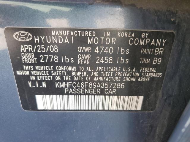 Photo 10 from auction – 2009 HYUNDAI AZERA SE with VIN KMHFC46F89A357286