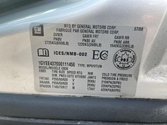 Zdjęcie 10 z aukcji – 2009 CADILLAC SRX z VIN 1GYEE437690111456