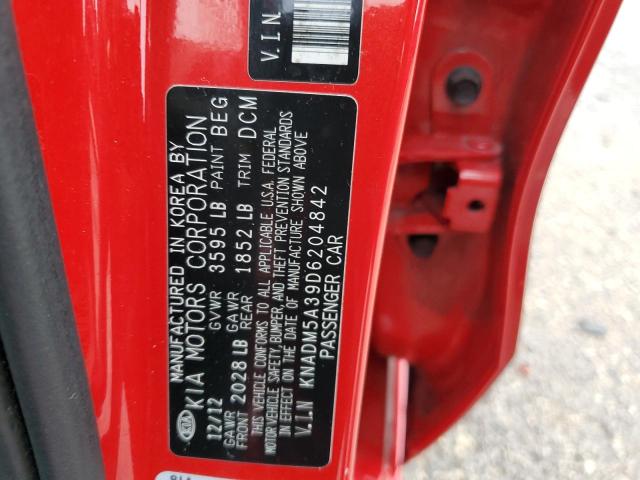 Photo 10 from auction – 2013 KIA RIO LX with VIN KNADM5A39D6204842