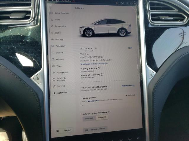 Photo 8 from auction – 2016 TESLA MODEL X with VIN 5YJXCBE27GF021127