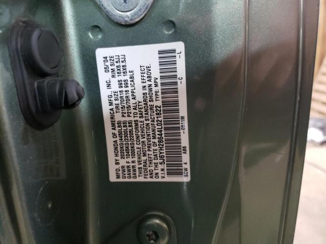 Foto 10 de la subasta – 2004 HONDA ELEMENT EX con VIN 5J6YH28644L021822