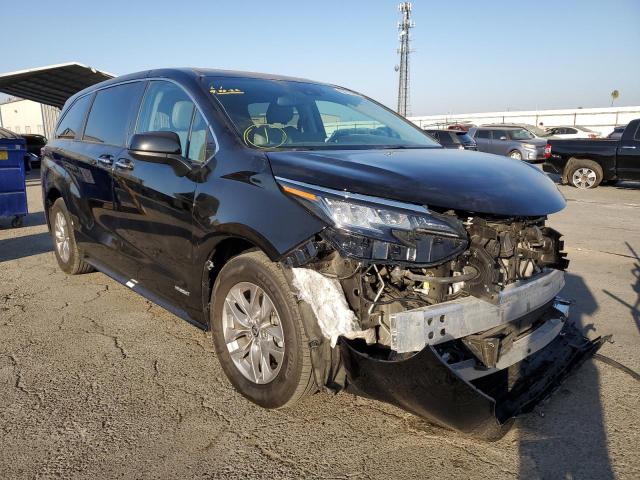 TOYOTA SIENNA XLE 2021 with VIN 5TDYSKFC9MS030207 - Photo from auction