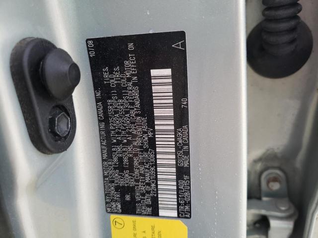 Photo 10 from auction – 2009 LEXUS RX 350 with VIN 2T2HK31U99C130857