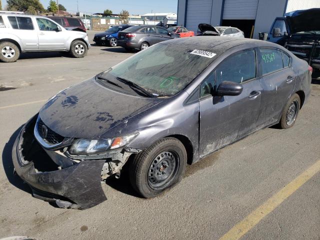 Photo 2 from auction – 2014 HONDA CIVIC LX with VIN 2HGFB2F57EH524091