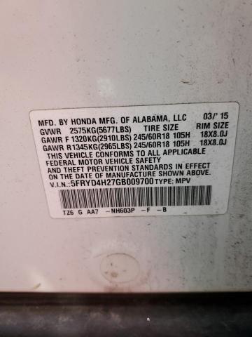 Photo 10 from auction – 2016 ACURA MDX with VIN 5FRYD4H27GB009700