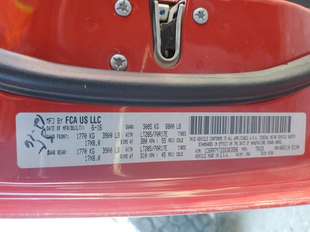 Photo 10 from auction – 2016 RAM 1500 REBEL with VIN 1C6RR7YT2GS363586