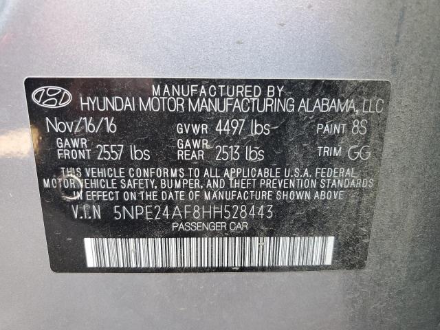 Photo 10 from auction – 2017 HYUNDAI SONATA SE with VIN 5NPE24AF8HH528443