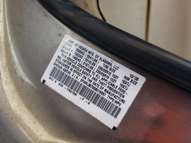Photo 10 from auction – 2009 HONDA ODYSSEY EX with VIN 5FNRL38769B016557
