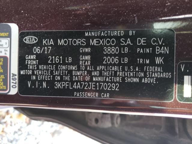 Photo 10 from auction – 2018 KIA FORTE LX with VIN 3KPFL4A72JE170292