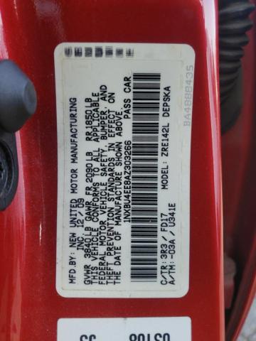 Photo 10 from auction – 2010 TOYOTA COROLLA BA with VIN 1NXBU4EE8AZ303266