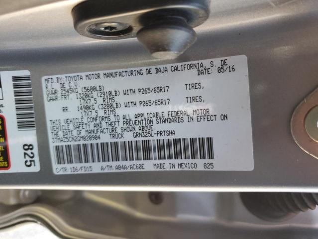 Photo 10 from auction – 2016 TOYOTA TACOMA with VIN 3TMAZ5CN2GM020904