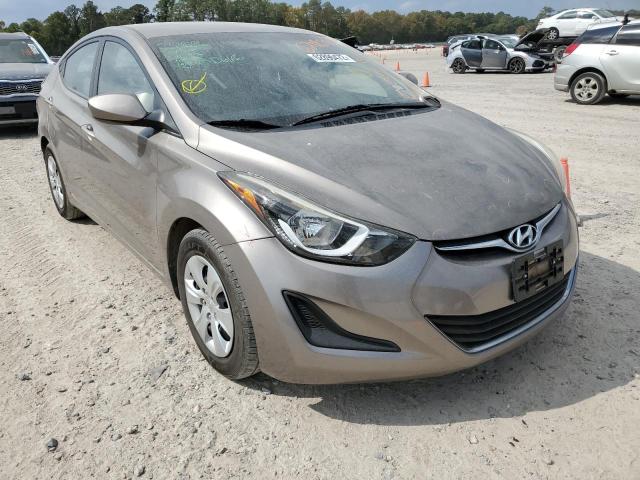 Photo 1 from auction – 2016 HYUNDAI ELANTRA SE with VIN 5NPDH4AE0GH682774