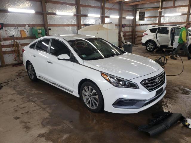 HYUNDAI SONATA SPO 2016 with VIN 5NPE34AF2GH300837 - Photo from auction