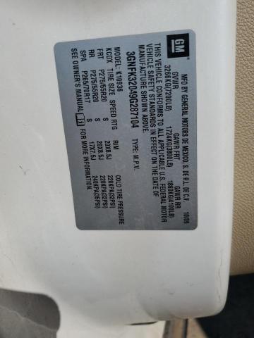 Photo 10 from auction – 2009 CHEVROLET AVALANCHE with VIN 3GNFK32049G287104