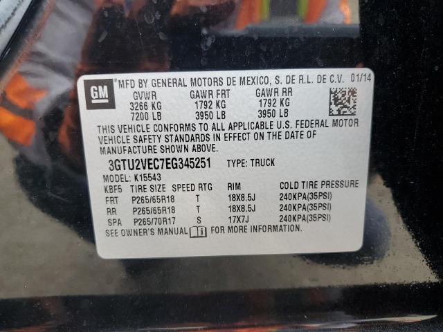 Photo 10 from auction – 2014 GMC SIERRA K15 with VIN 3GTU2VEC7EG345251