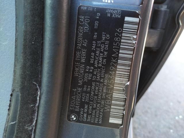 Photo 10 from auction – 2002 BMW 330 I with VIN WBAEV53492KM15826