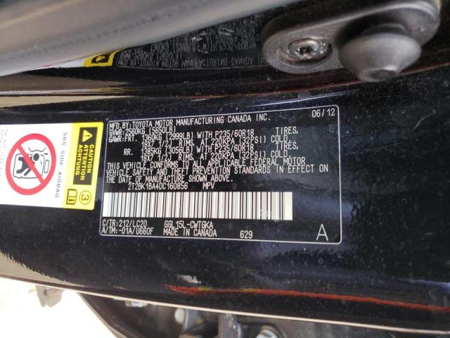 Photo 10 from auction – 2013 LEXUS RX 350 BAS with VIN 2T2BK1BA4DC160856