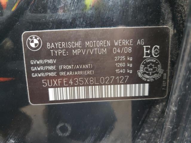 Photo 10 from auction – 2008 BMW X5 3.0I with VIN 5UXFE435X8L027127