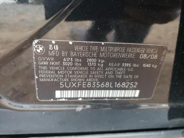 Photo 10 from auction – 2008 BMW X5 4.8I with VIN 5UXFE83568L168252