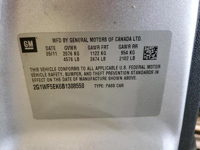 Photo 10 from auction – 2011 CHEVROLET IMPALA LS with VIN 2G1WF5EK6B1308550