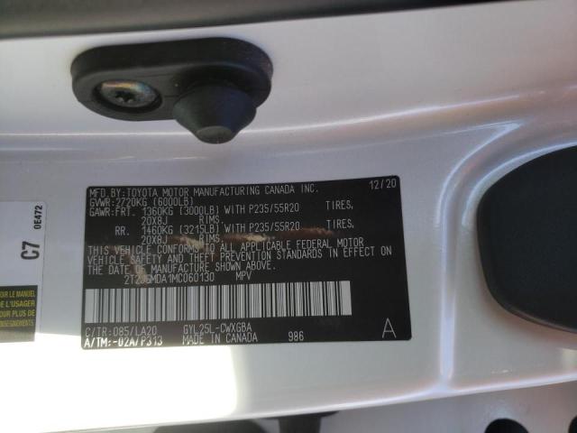Photo 10 from auction – 2021 LEXUS RX 450H with VIN 2T2JGMDA1MC060130
