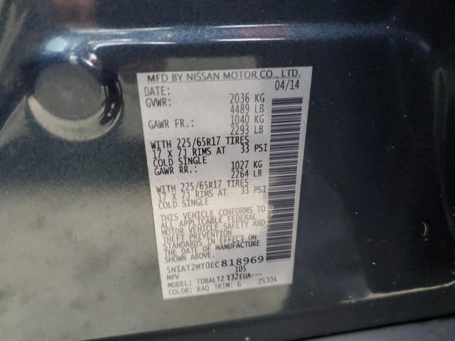 Photo 10 from auction – 2014 NISSAN ROGUE S with VIN 5N1AT2MT0EC818969