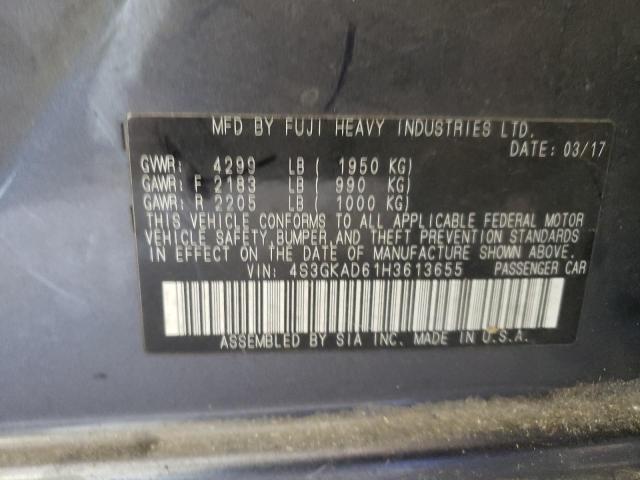 Photo 10 from auction – 2017 SUBARU IMPREZA PR with VIN 4S3GKAD61H3613655