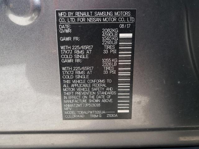 Photo 10 from auction – 2018 NISSAN ROGUE S with VIN KNMAT2MT7JP501018