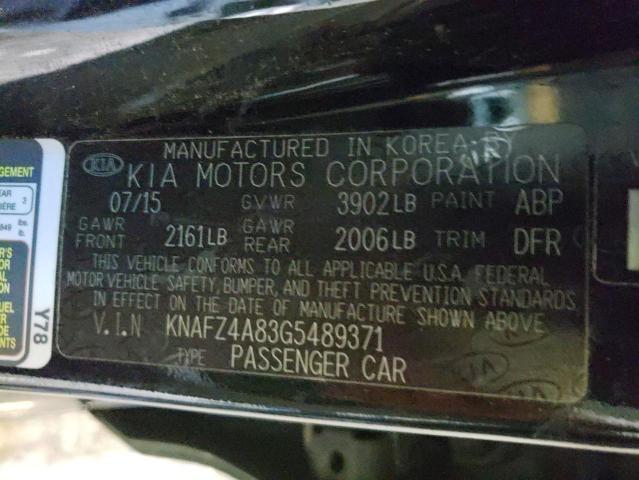 Photo 10 from auction – 2016 KIA FORTE EX with VIN KNAFZ4A83G5489371