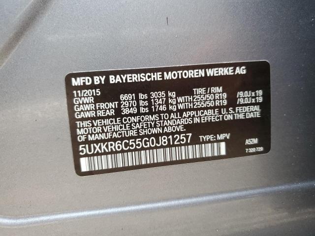 Photo 10 from auction – 2016 BMW X5 XDRIVE5 with VIN 5UXKR6C55G0J81257