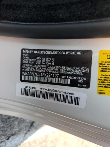 Photo 10 from auction – 2015 BMW 428 I with VIN WBA3N7C51FK224127