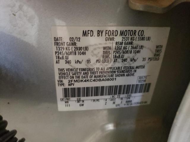Photo 10 from auction – 2013 FORD EDGE LIMIT with VIN 2FMDK4KC4DBA08001