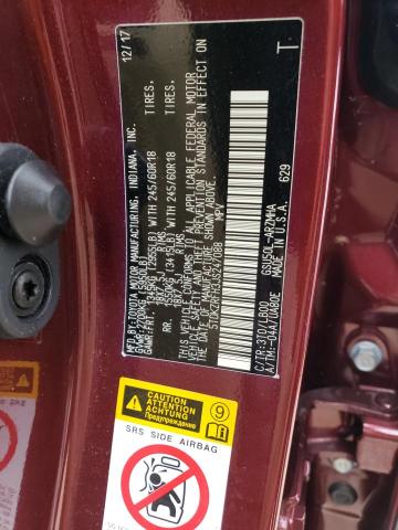 Photo 10 from auction – 2018 TOYOTA HIGHLANDER with VIN 5TDKZRFH3JS247088
